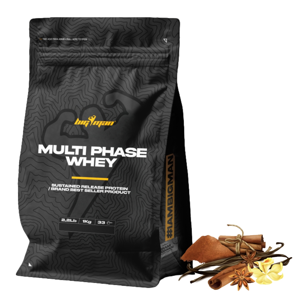 Протеин BIG MAN NUTRITION Multi phase Whey Protein 1000 g Ваниль корица