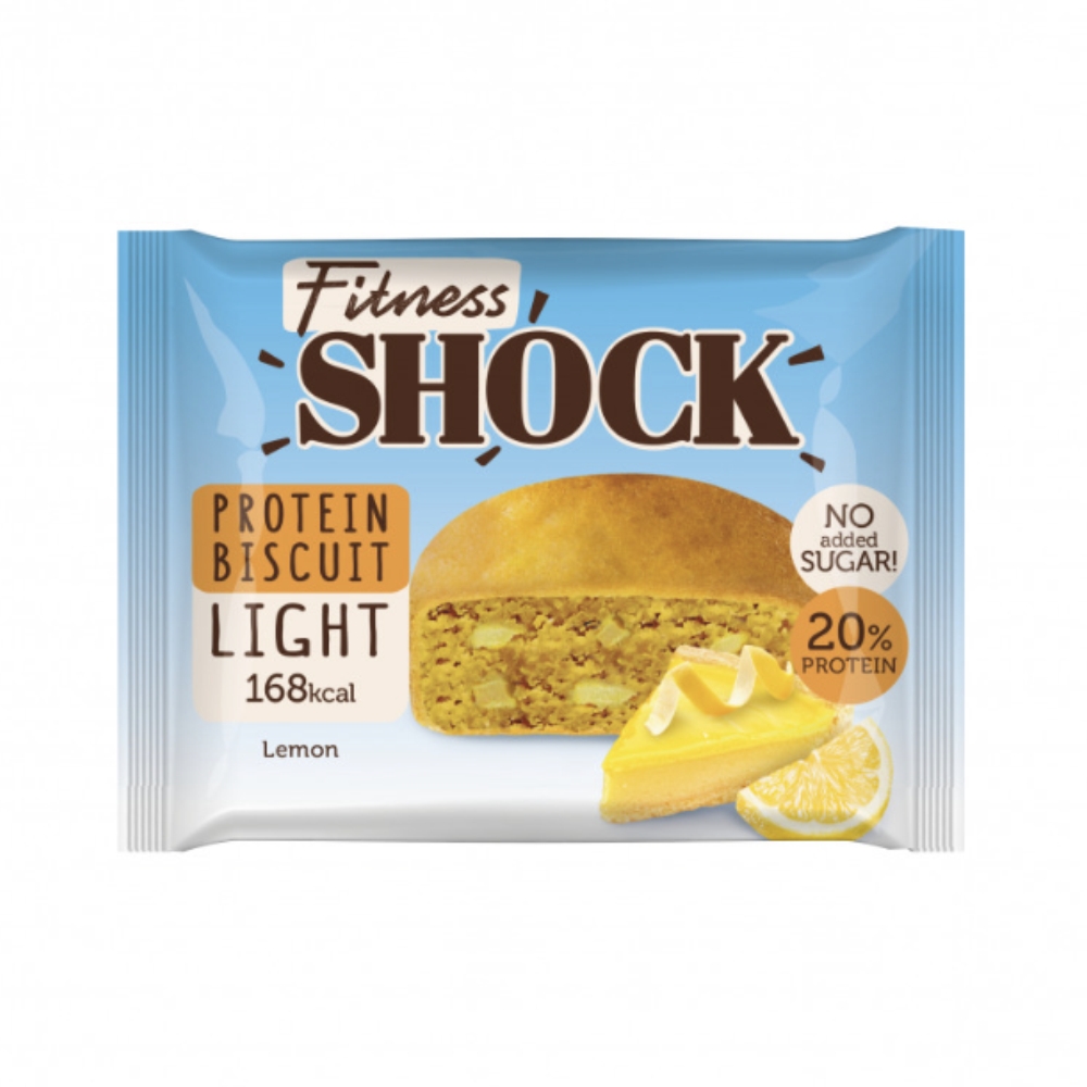 Диетическое питание FITNESS SHOCK печенье бисквит 40 g Лимон
