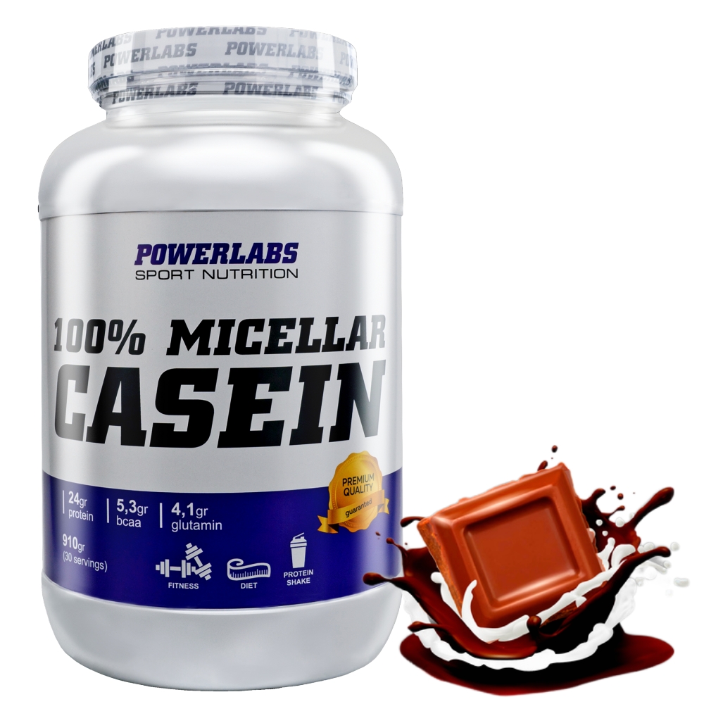 Протеин PowerLabs Casein (Казеин) 910 g Шоколад