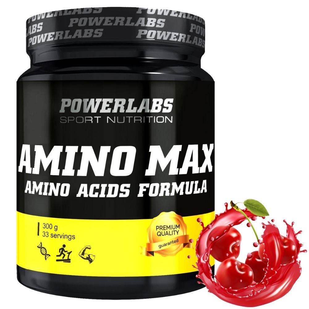 Аминокислотный комплекс PowerLabs Amino Max (Комплекс аминокислот) 300 g Вишня